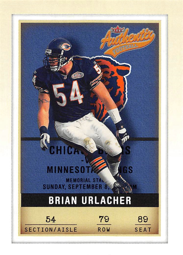 2002 Fleer Authentix #79 Brian Urlacher