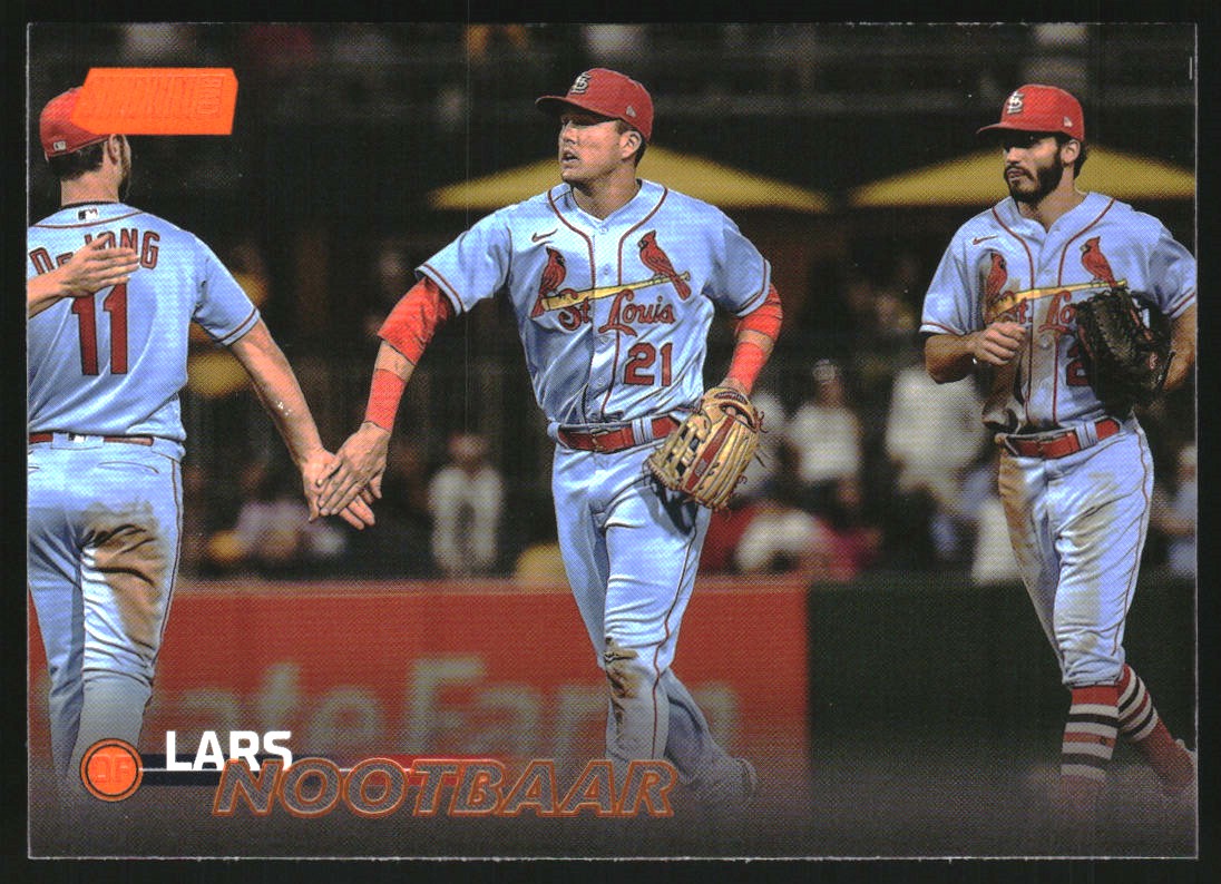 2023 Stadium Club Orange Foil #34 Lars Nootbaar on Fanatics Collect