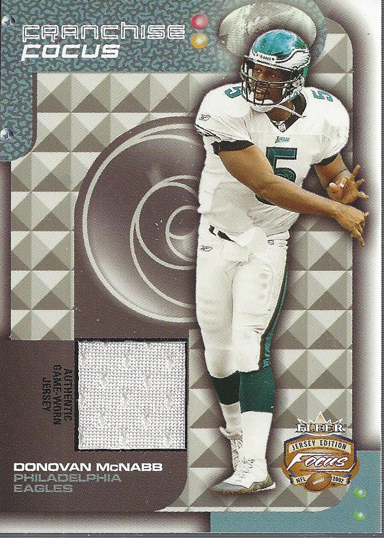 2002 Fleer Focus JE Franchise Focus Jerseys #5 Donovan McNabb - (acutal  card #DMFF) - NM-MT