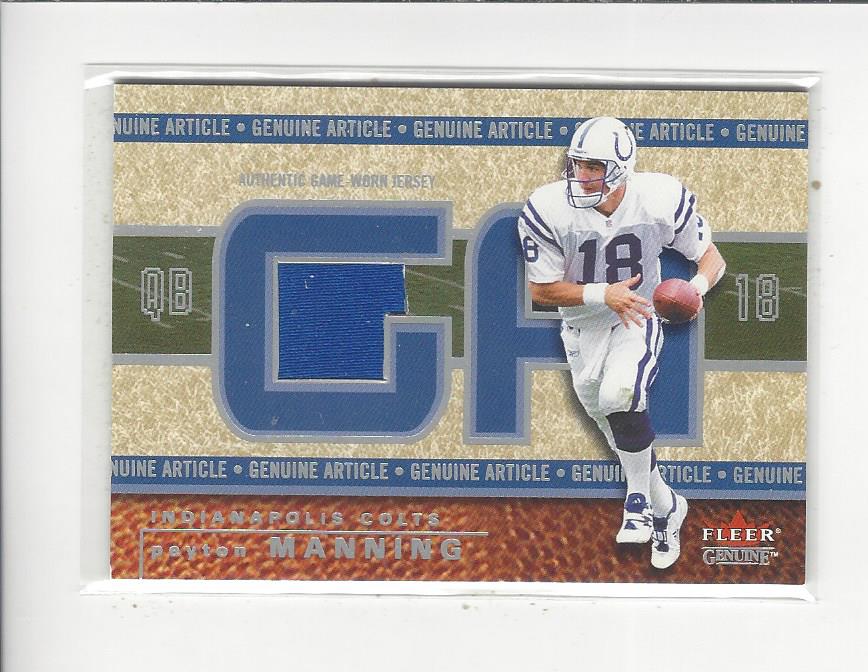 2002 Fleer Genuine Article #GAPM Peyton Manning