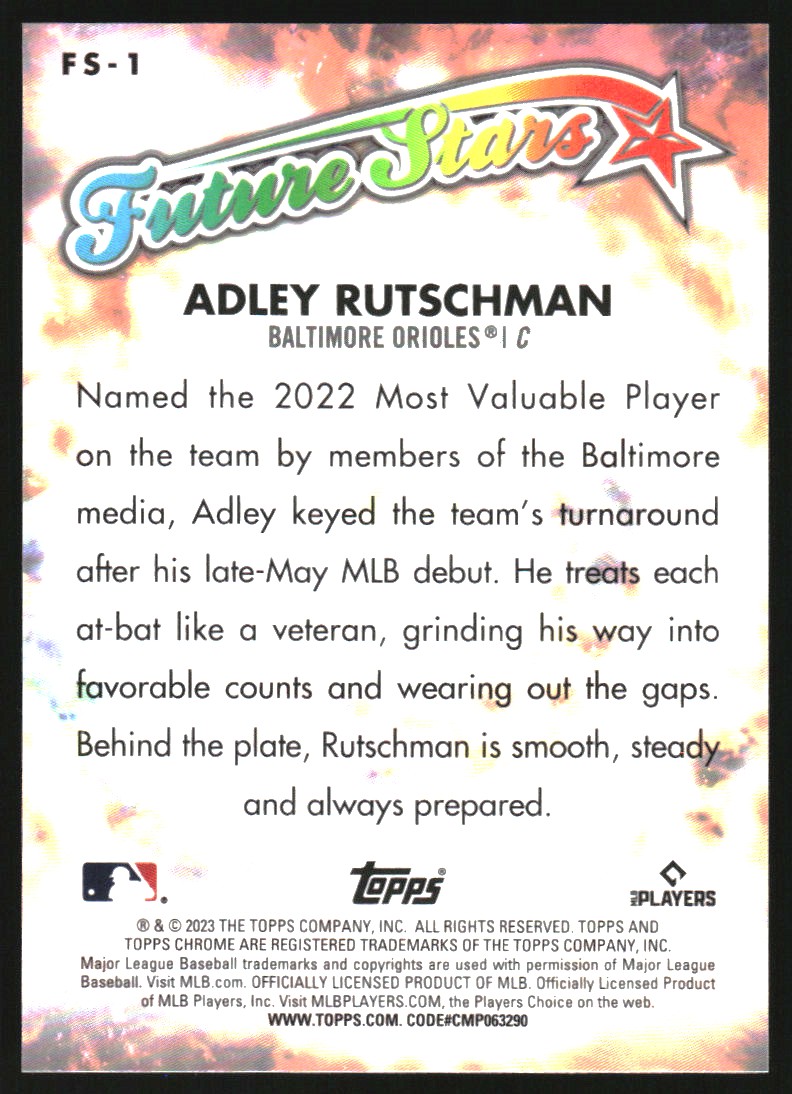 2023 Topps Chrome Logofractor Future Stars #FS1 Adley Rutschman