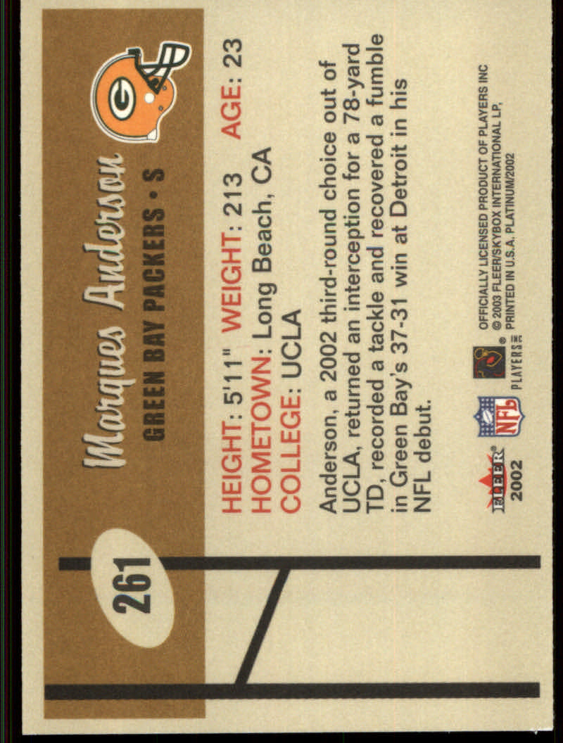 2002 Platinum (Fleer) Football Cards - Bild 14 von 24