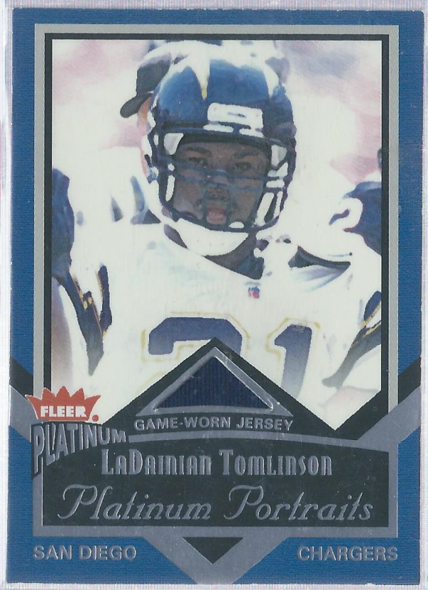 2002 Fleer Platinum Portraits Memorabilia #PPLT LaDainian Tomlinson