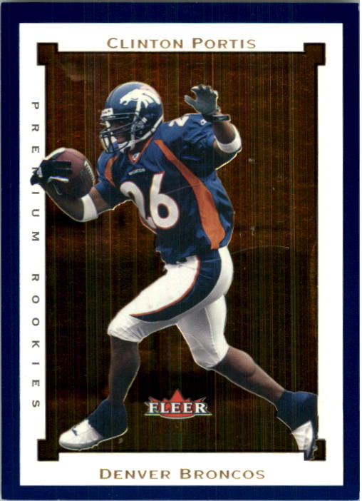 2002 Heads Update Clinton Portis RC Denver Broncos Rookie #55