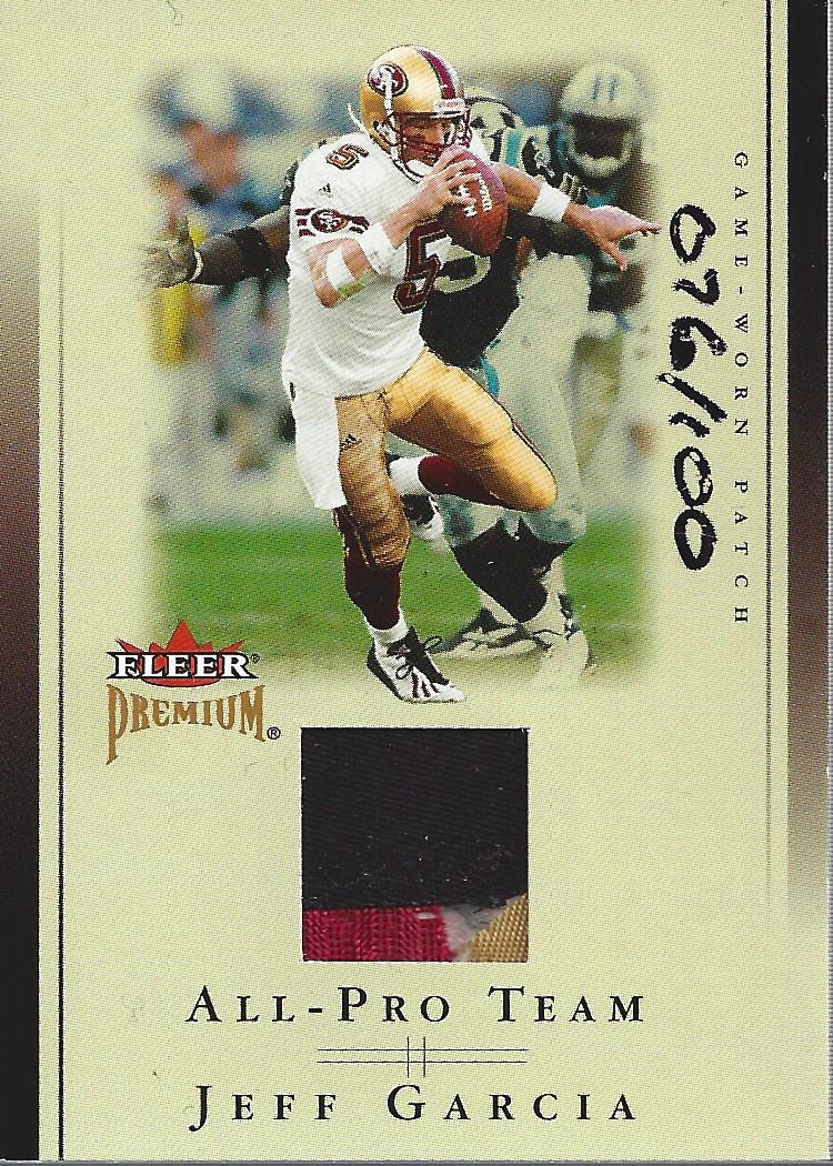 2002 Fleer Premium All-Pro Team Jersey Patches #11 Jeff Garcia