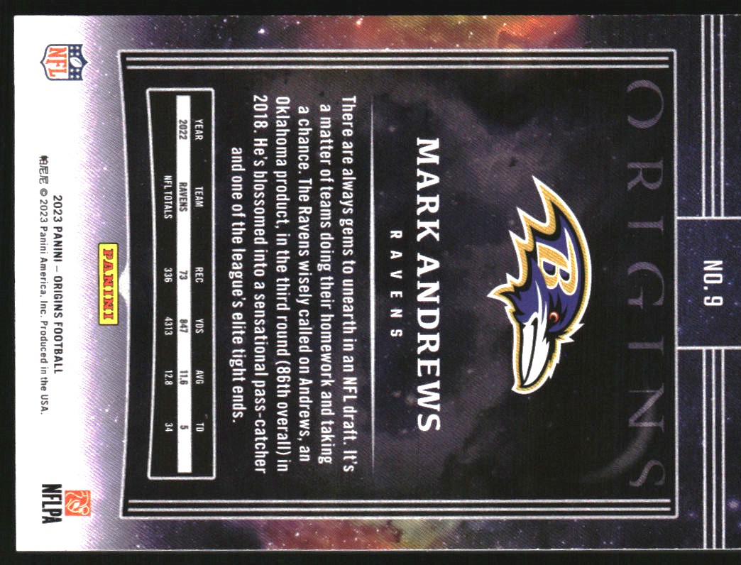 2023 Panini Origins Red #9 Mark Andrews