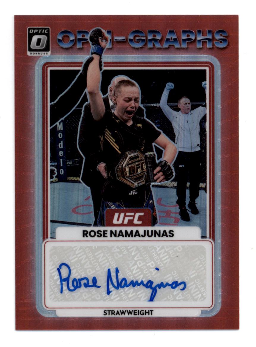 2023 Donruss Optic UFC Opti-Graphs Red #OGRSN Rose Namajunas