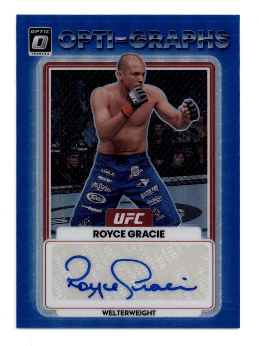 2023 Donruss Optic UFC Opti-Graphs Blue #OGRGR Royce Gracie