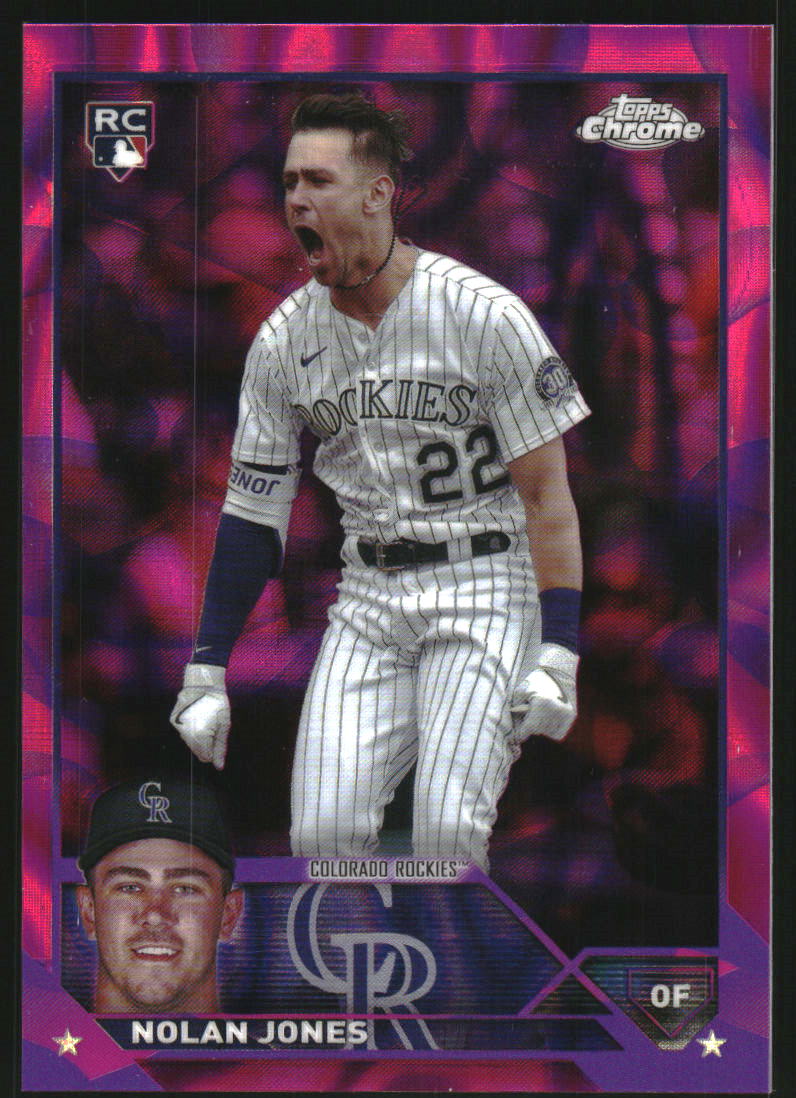 2023 Topps Chrome Update Magenta Purple Lava Lamp Refractors #USC178 Nolan Jones /299