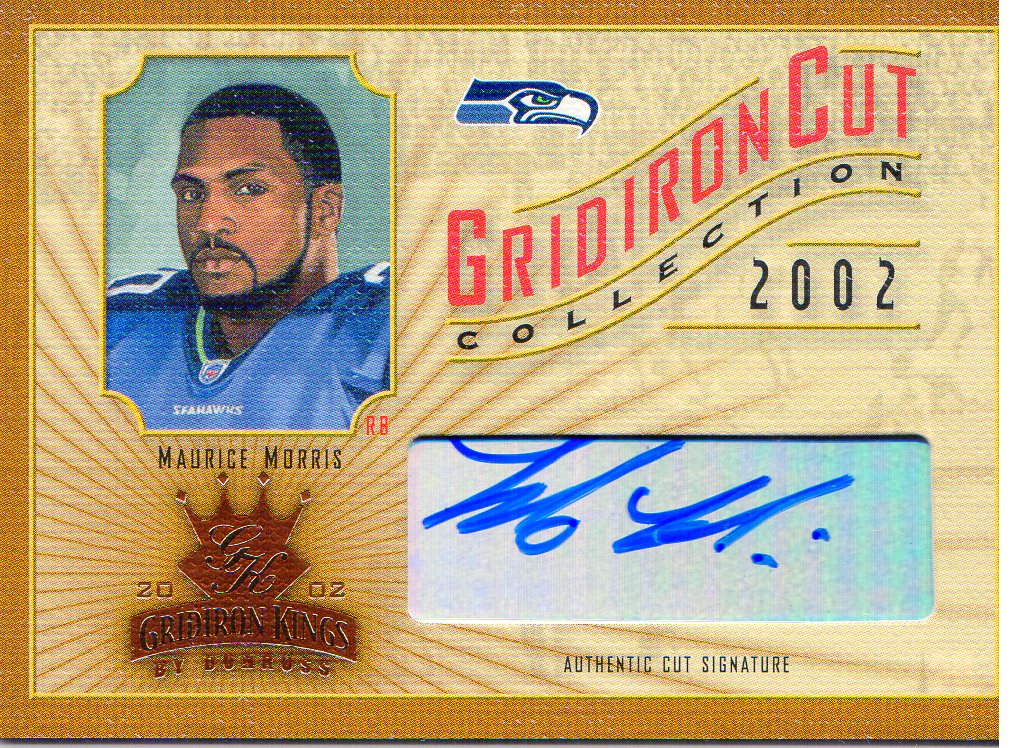 2002 Gridiron Kings Gridiron Cut Collection #GC38 Maurice Morris AU/382