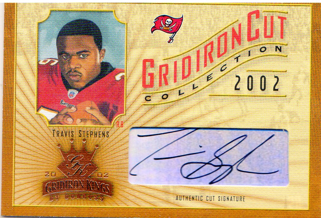 2002 Gridiron Kings Gridiron Cut Collection #GC40 Travis Stephens AU/400