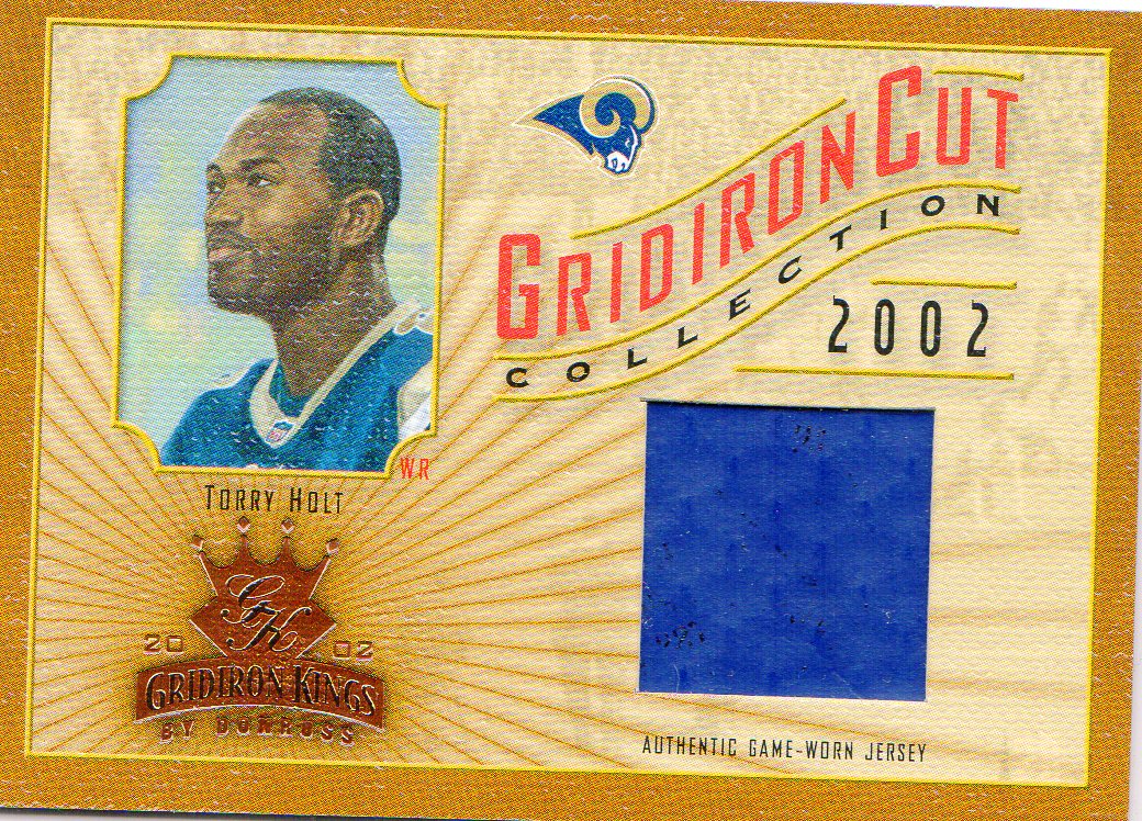 2002 Gridiron Kings Gridiron Cut Collection #GC76 Torry Holt JSY/400