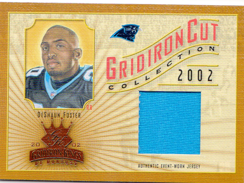2002 Gridiron Kings Gridiron Cut Collection #GC106 DeShaun Foster JSY/400