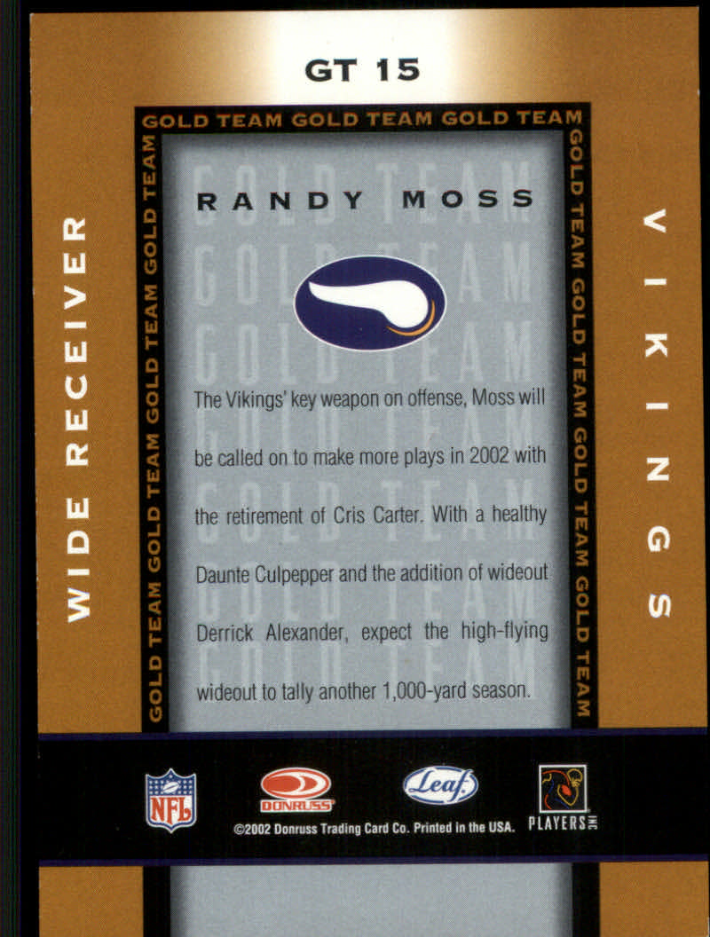 2002 Leaf Certified Football "Insert" Cards - Picture 9 of 17