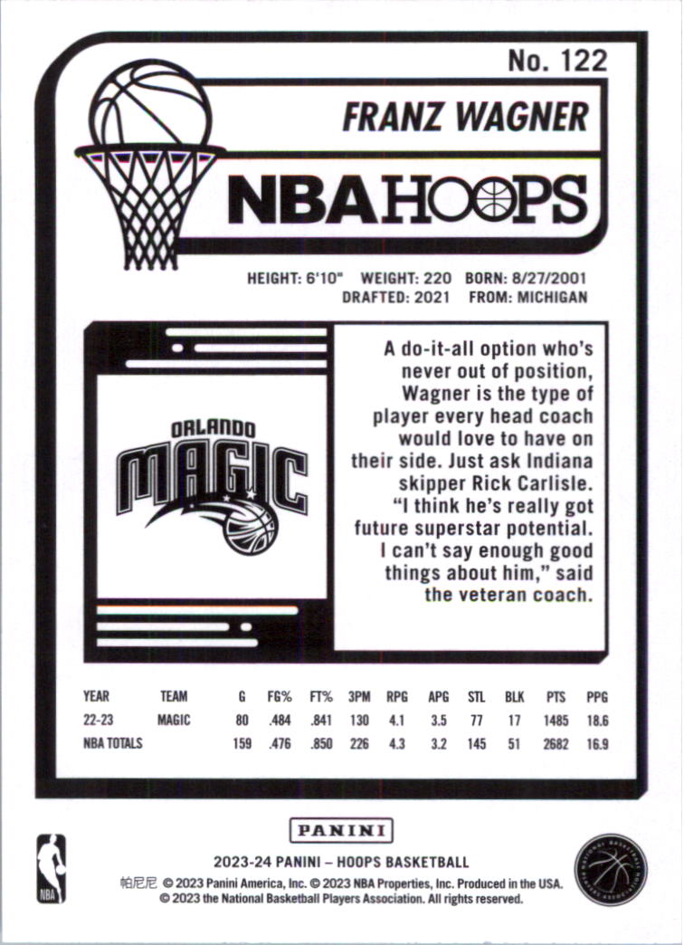 2023-24 Hoops Basketball Card Pick (Base) 101-300 - Picture 45 of 396