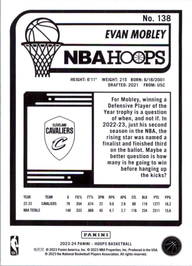 2023-24 Hoops Basketball Card Pick (Base) 101-300 - Picture 76 of 396