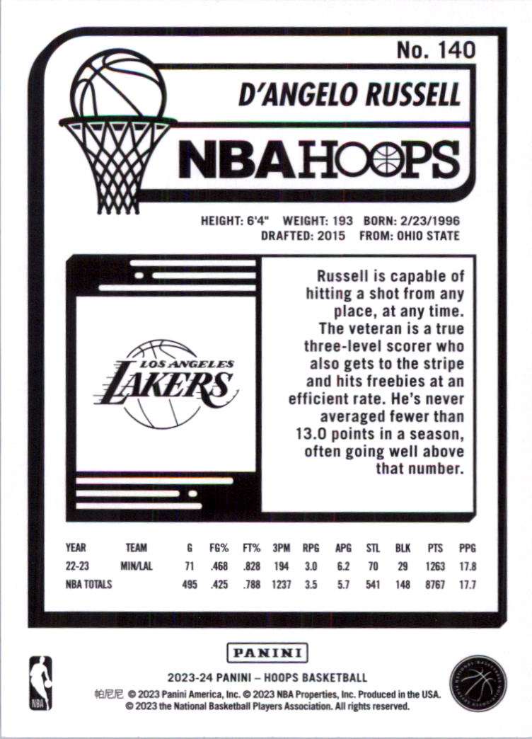 2023-24 Hoops Basketball Card Pick (Base) 101-300 - Picture 80 of 396
