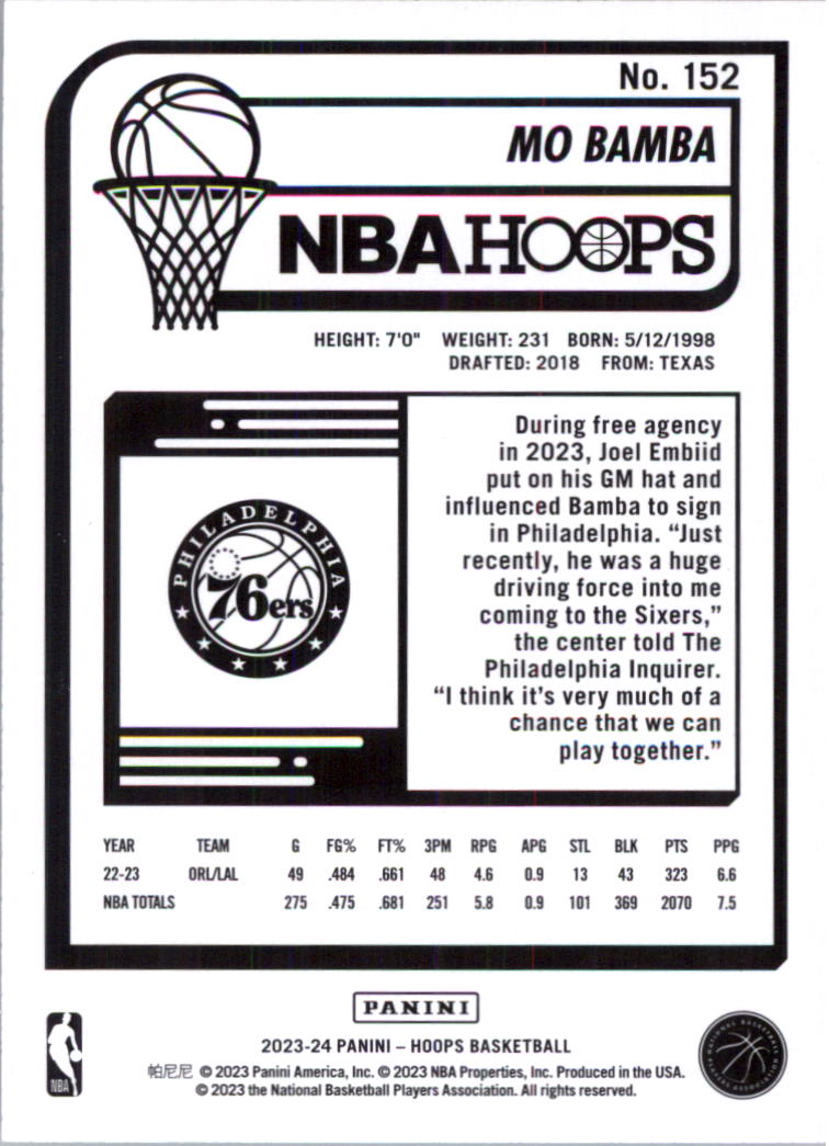 2023-24 Hoops Basketball Card Pick (Base) 101-300 - Picture 104 of 396