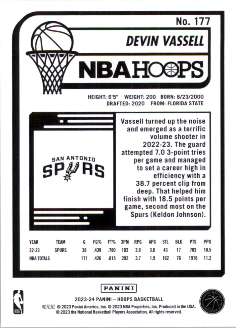 2023-24 Hoops Basketball Card Pick (Base) 101-300 - Picture 154 of 396