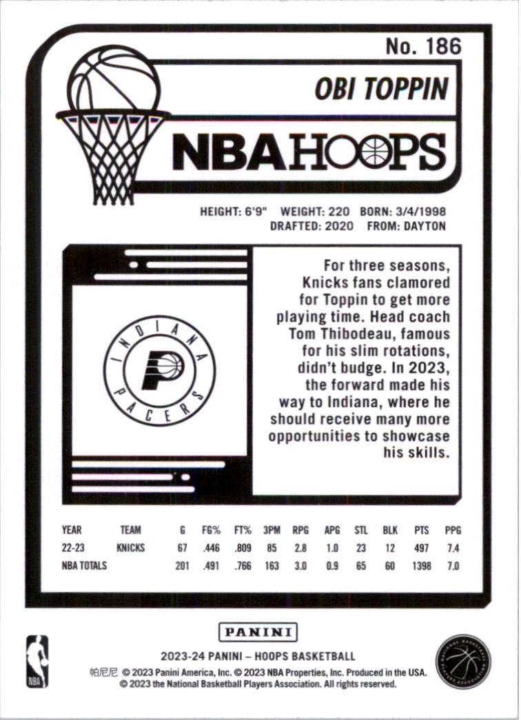 2023-24 Hoops Basketball Card Pick (Base) 101-300 - Picture 172 of 396