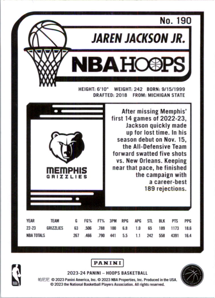 2023-24 Hoops Basketball Card Pick (Base) 101-300 - Picture 180 of 396