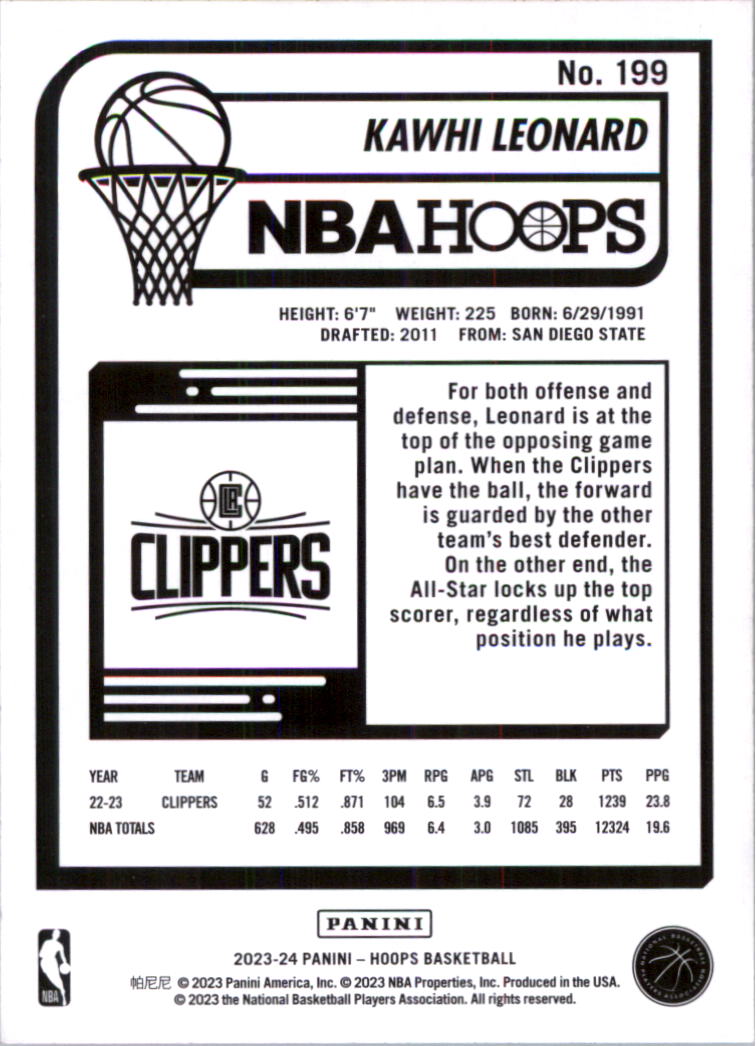 2023-24 Hoops Basketball Card Pick (Base) 101-300 - Picture 198 of 396