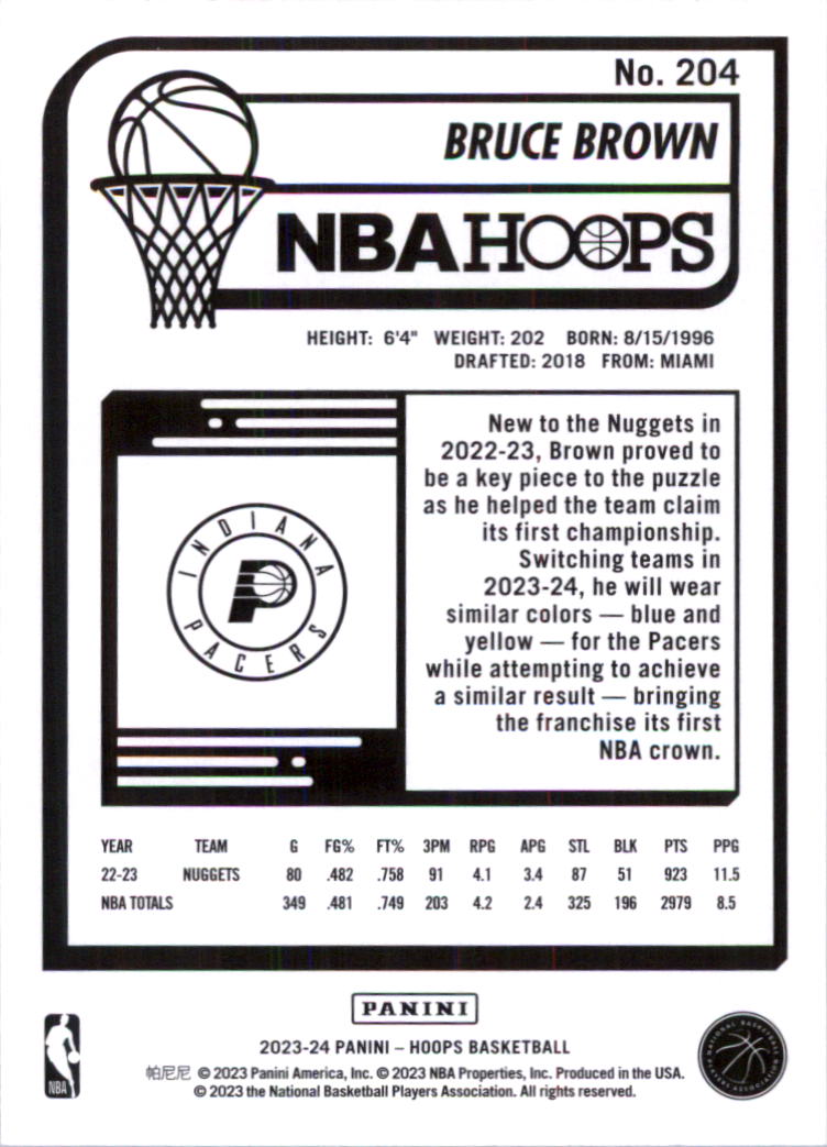 2023-24 Hoops Basketball Card Pick (Base) 101-300 - Picture 208 of 396