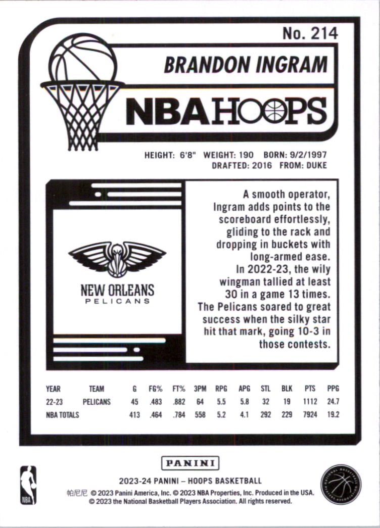 2023-24 Hoops Basketball Card Pick (Base) 101-300 - Picture 228 of 396