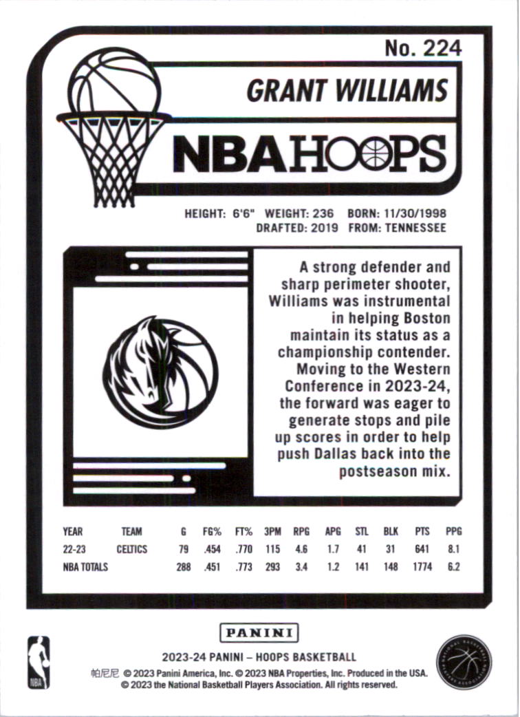 2023-24 Hoops Basketball Card Pick (Base) 101-300 - Picture 248 of 396