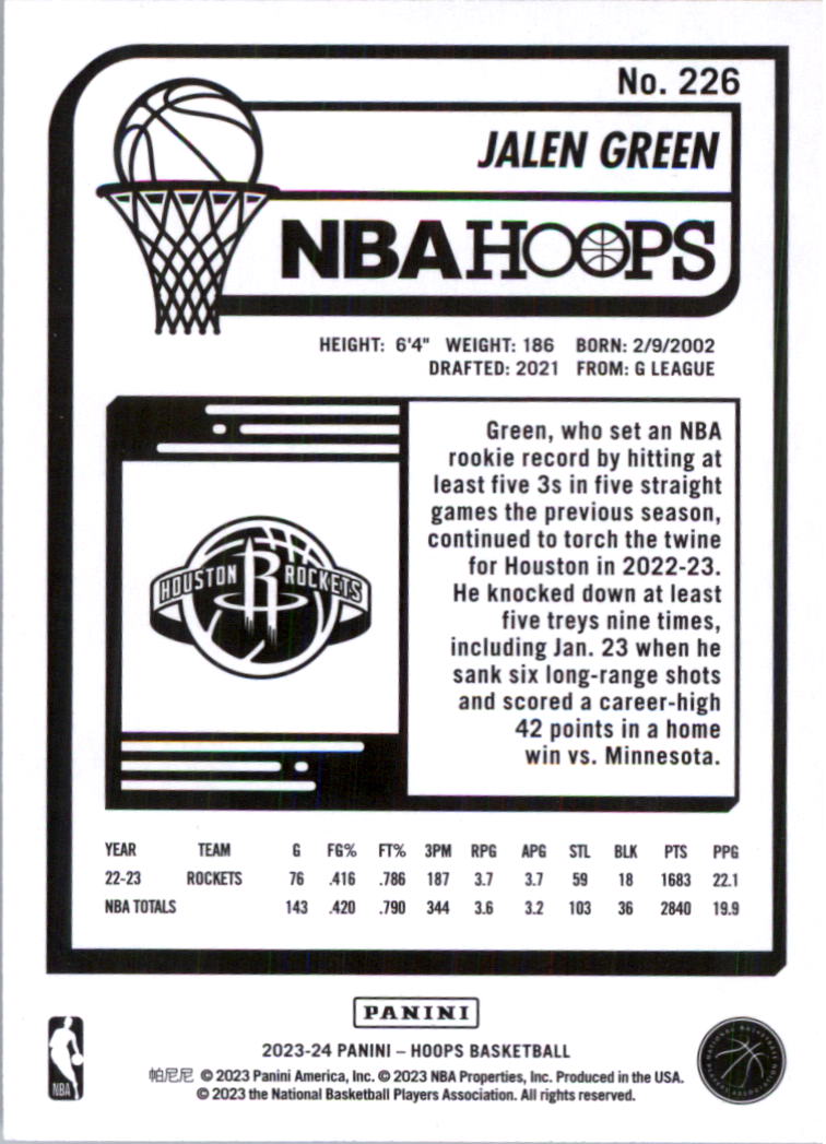 2023-24 Hoops Basketball Card Pick (Base) 101-300 - Picture 252 of 396