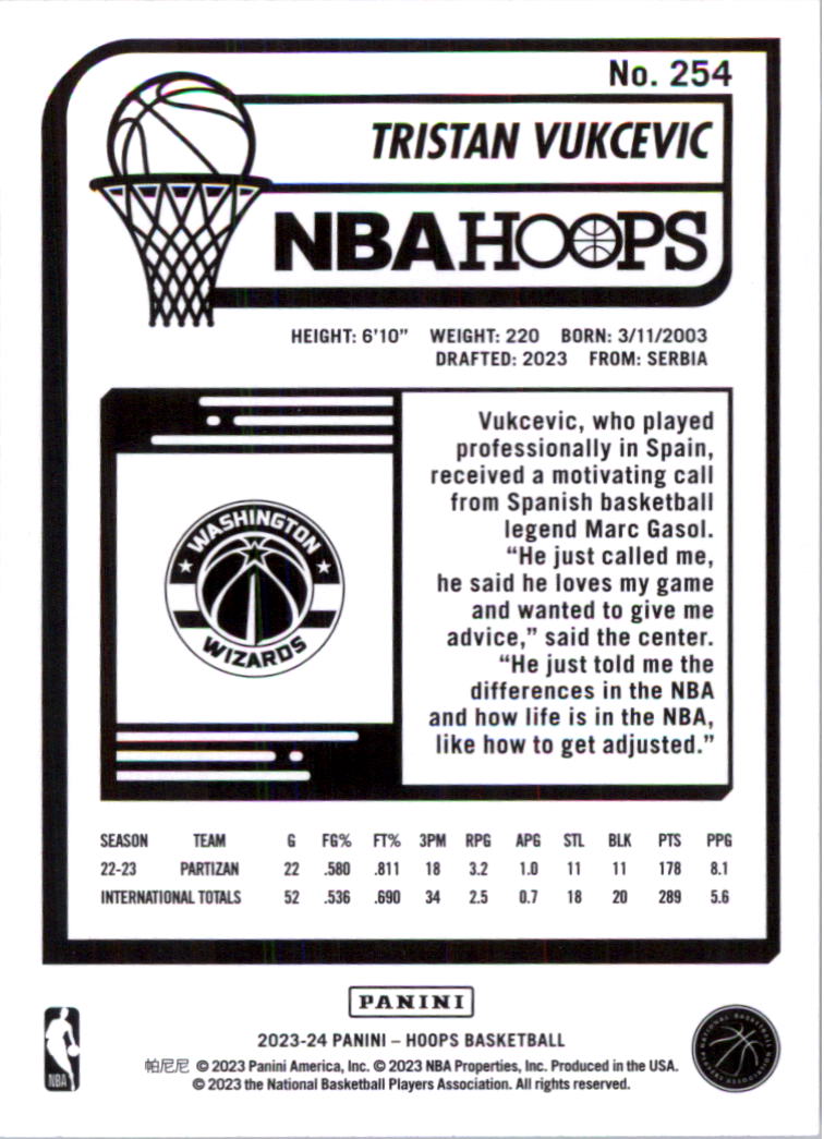 2023-24 Hoops Basketball Card Pick (Base) 101-300 - Picture 308 of 396