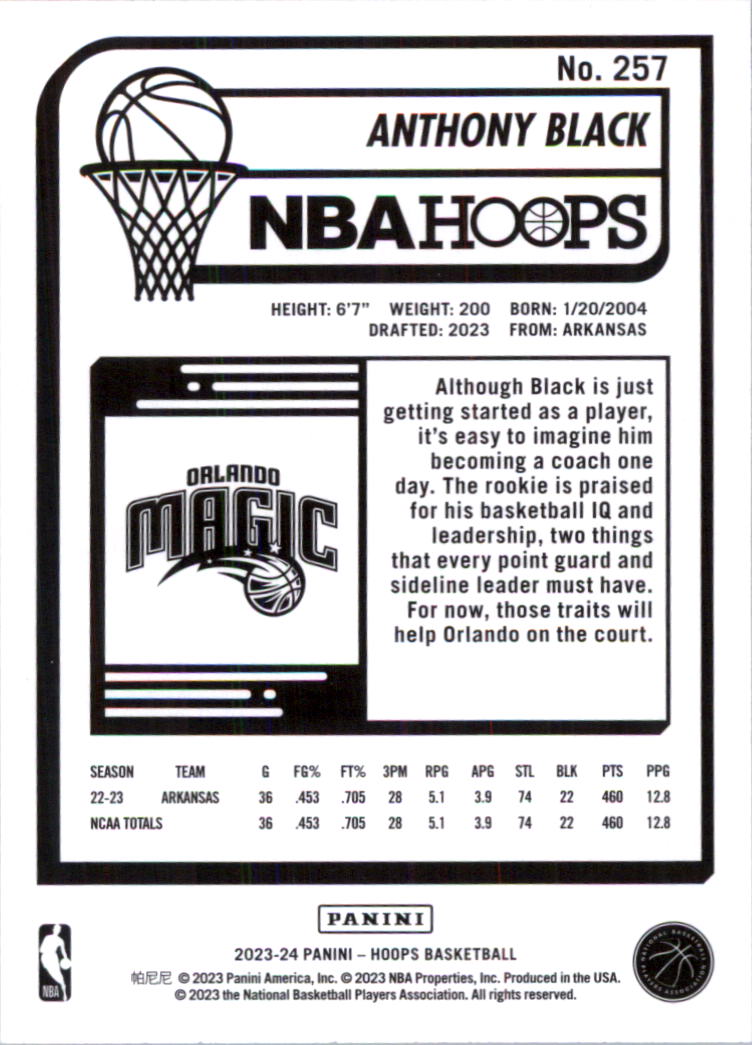 2023-24 Hoops Basketball Card Pick (Base) 101-300 - Picture 314 of 396