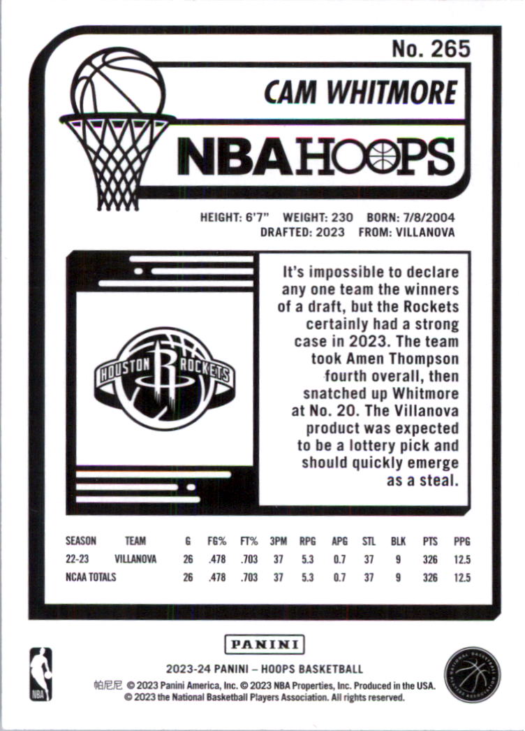 2023-24 Hoops Basketball Card Pick (Base) 101-300 - Picture 330 of 396