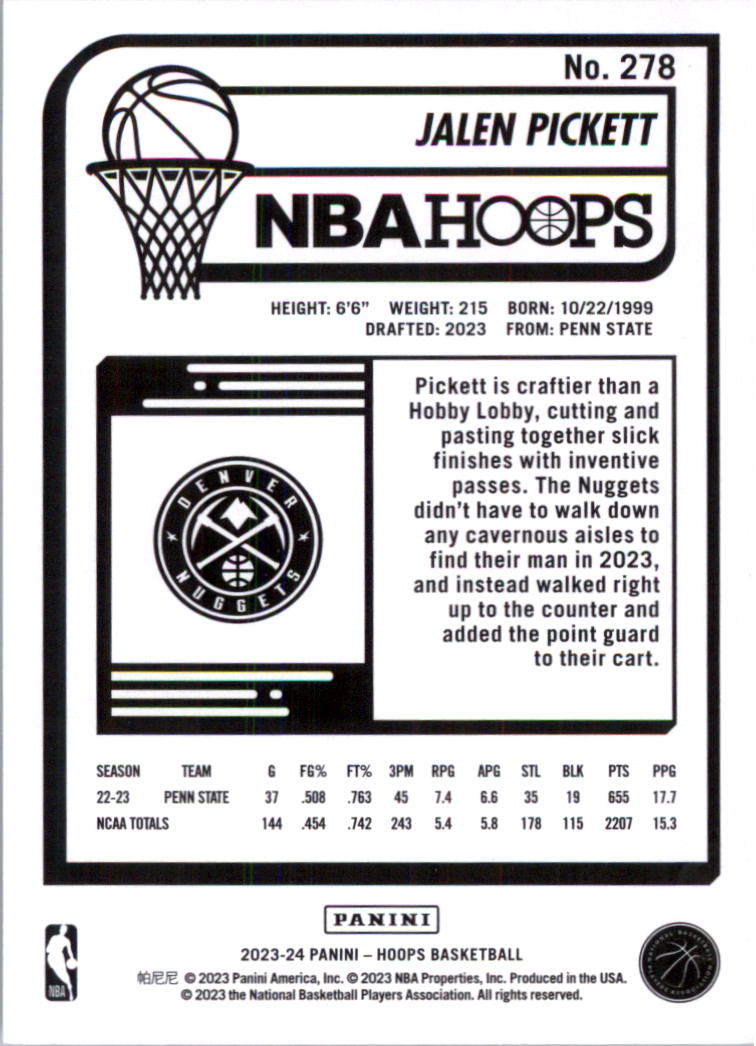 2023-24 Hoops Basketball Card Pick (Base) 101-300 - Picture 356 of 396