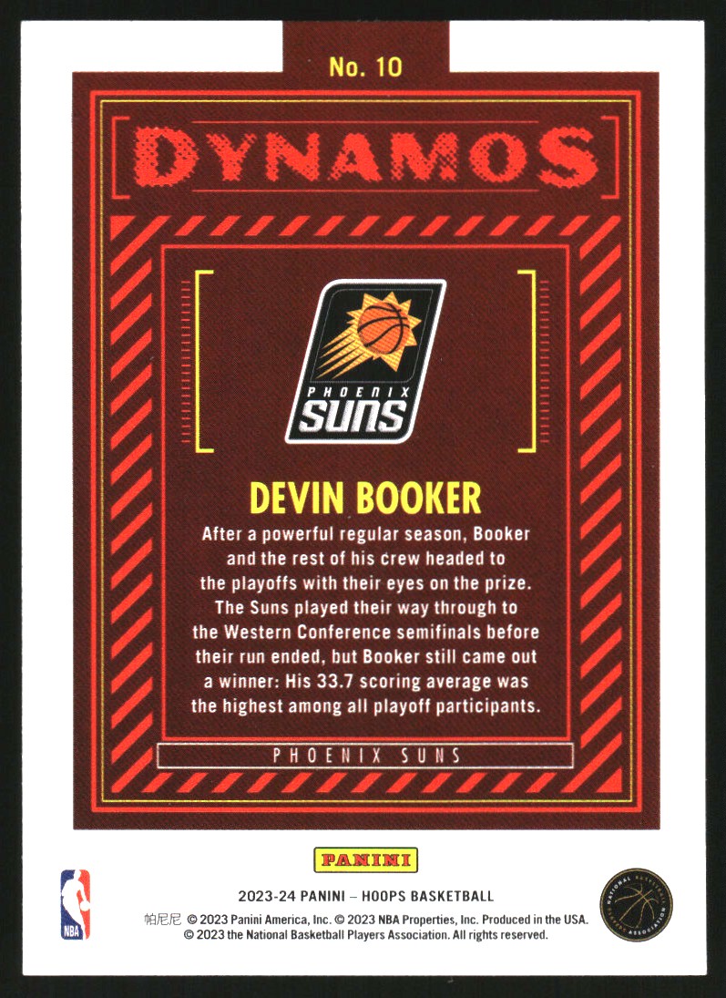 2023-24 Hoops Dynamos Winter #10 Devin Booker