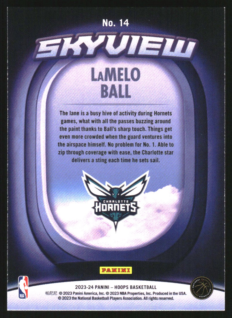 2023-24 Hoops Skyview #14 LaMelo Ball