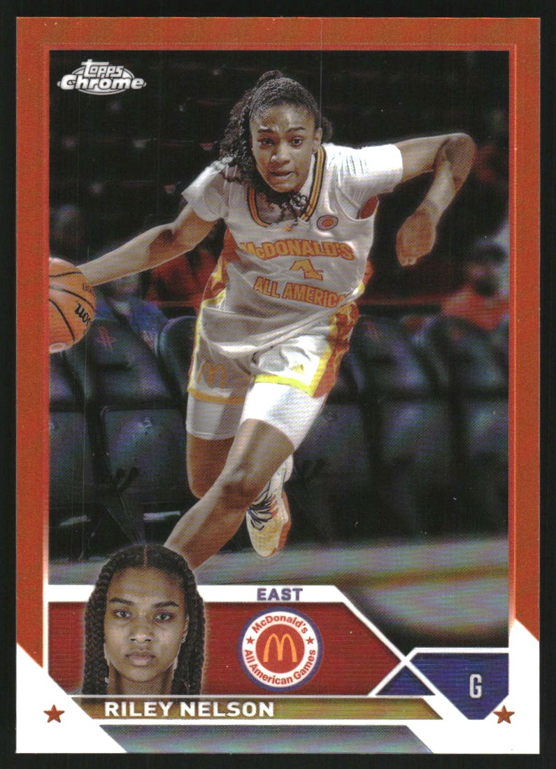 2023 Topps Chrome McDonald's All American Orange Refractors #31 Riley Nelson