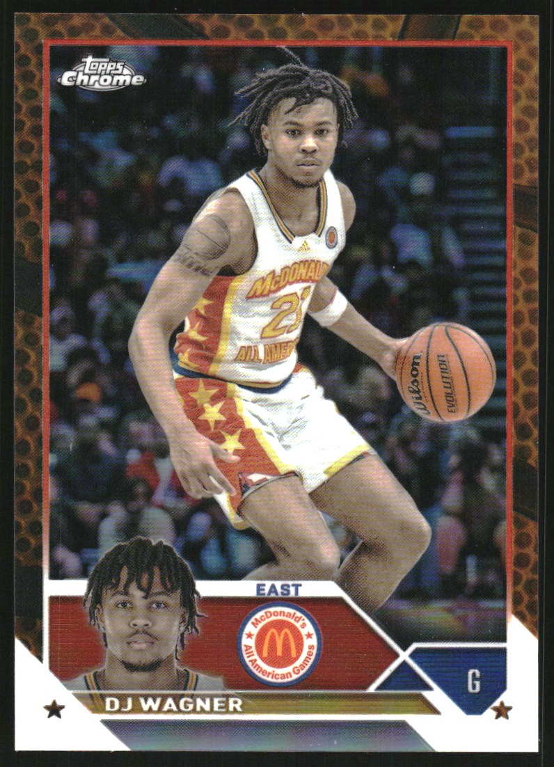 2023 Topps Chrome McDonald's All American Orange Basketball Refractors #11 DJ Wagner