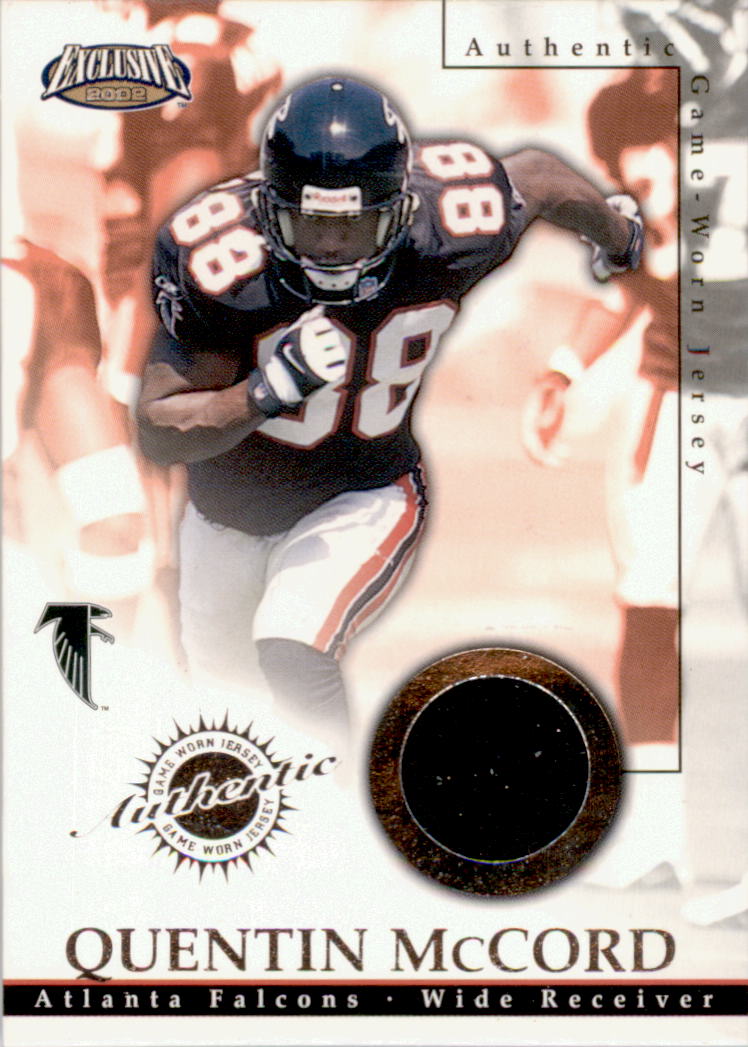 2002 Pacific Exclusive Game Worn Jerseys #3 Quentin McCord