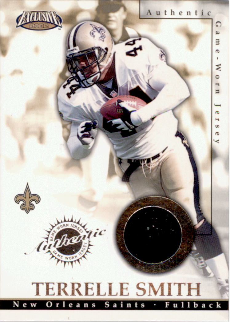 2002 Pacific Exclusive Game Worn Jerseys #32 Terrelle Smith
