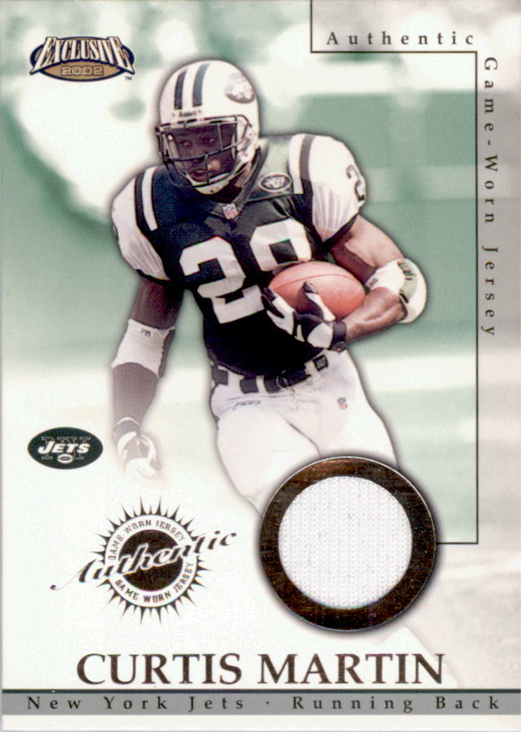 2002 Pacific Exclusive Game Worn Jerseys #34 Curtis Martin
