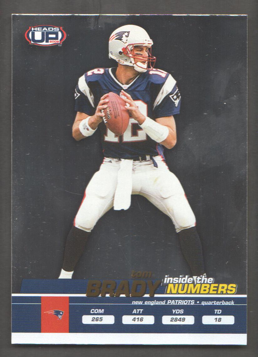 2002 Pacific Heads Up Inside the Numbers #17 Tom Brady