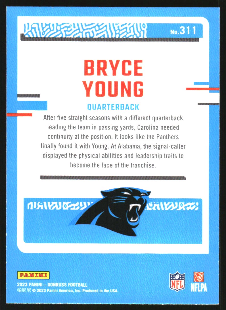 2023 Donruss #311 Bryce Young RR RC