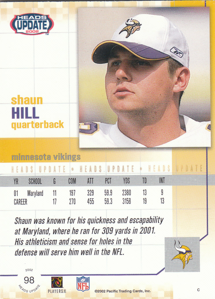 2002 Heads Update (Pacific) Football Cards - Picture 15 of 47