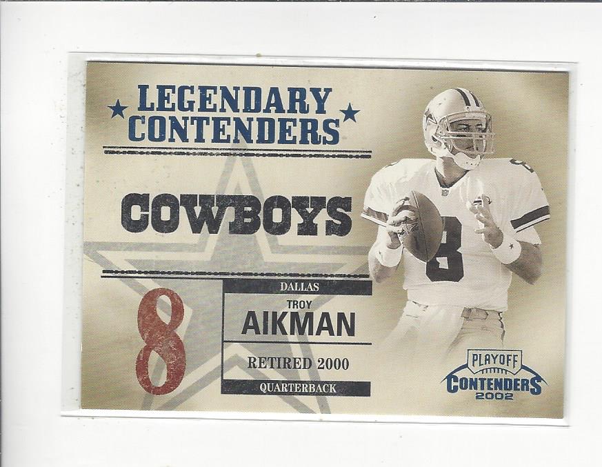 2002 Playoff Contenders Legendary Contenders #LC7 Troy Aikman