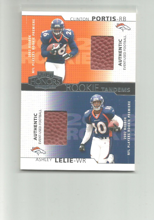 2002 Playoff Honors Rookie Tandems/Quads #RT5 Clinton Portis/Ashley Lelie