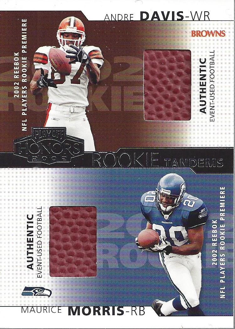 2002 Playoff Honors Rookie Tandems/Quads #RT6 Maurice Morris/Andre Davis