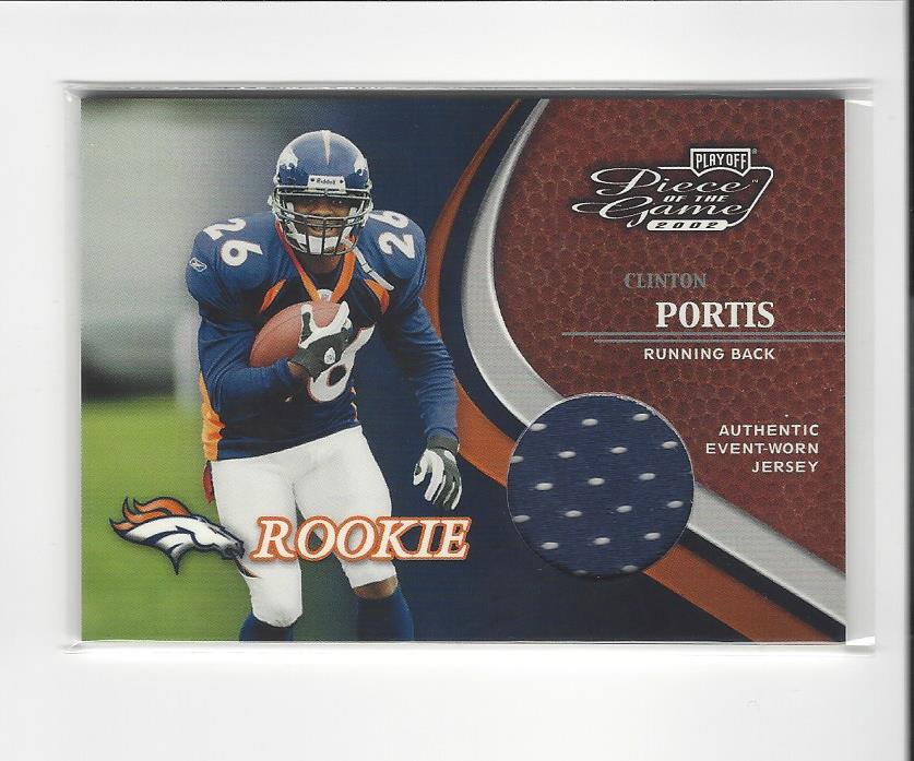 2002 Playoff Piece of the Game #111 Clinton Portis JSY RC