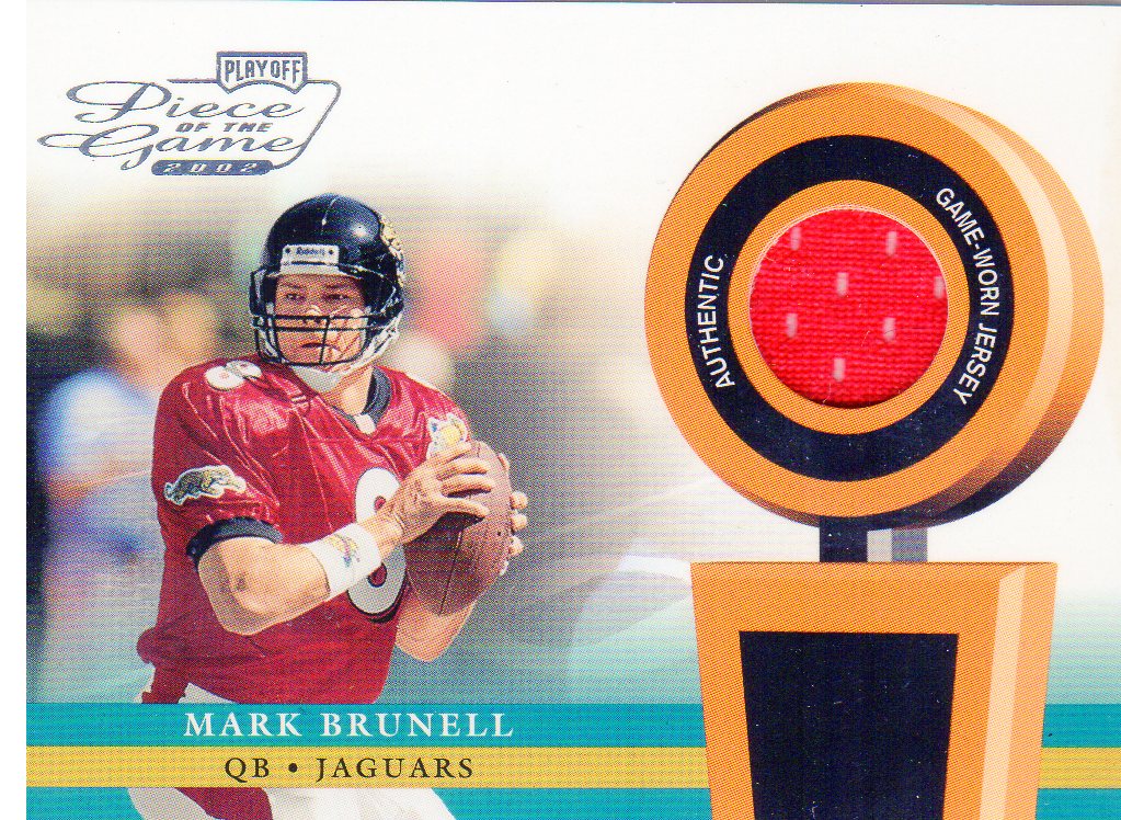 2002 Playoff Piece of the Game Materials #37J Mark Brunell JSY