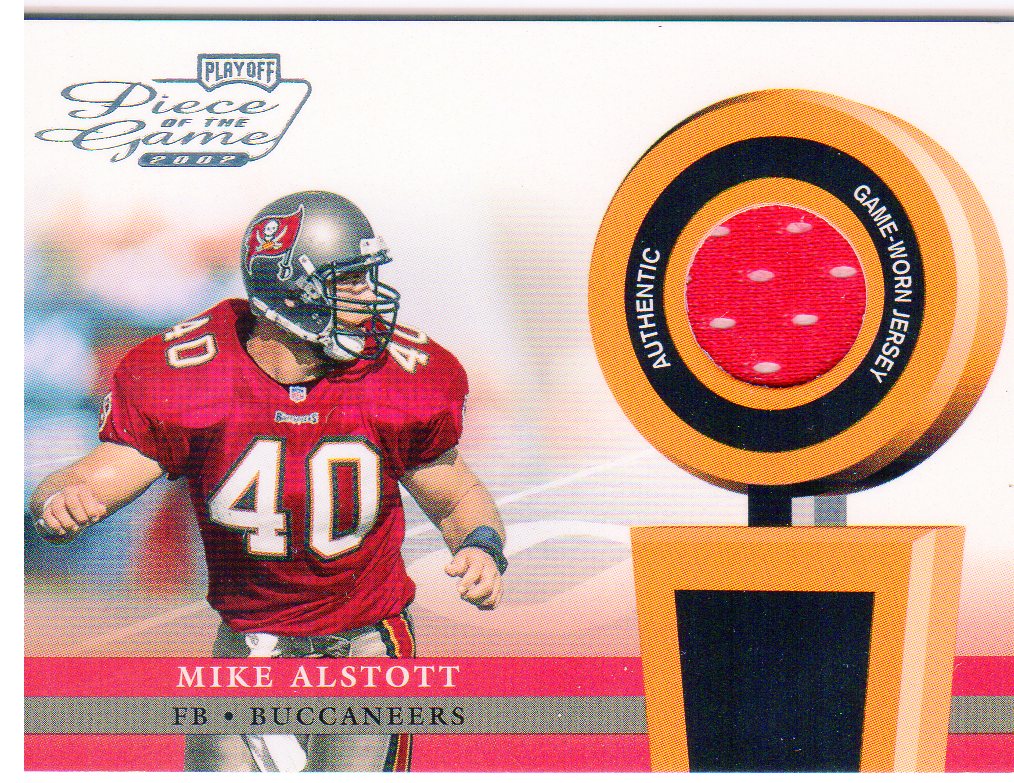2002 Playoff Piece of the Game Materials #41J Mike Alstott JSY